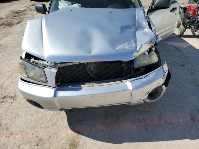 JF1SG65615H700158 - 2005 SUBARU FORESTER 2.5XS ვერცხლისფერი ფოტო 12