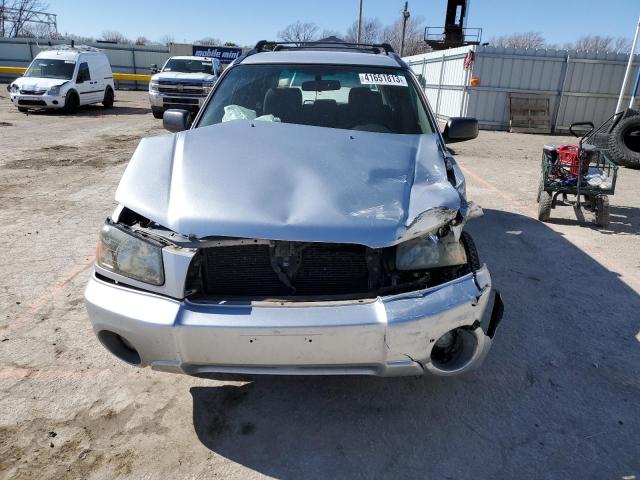 JF1SG65615H700158 - 2005 SUBARU FORESTER 2.5XS ვერცხლისფერი ფოტო 5