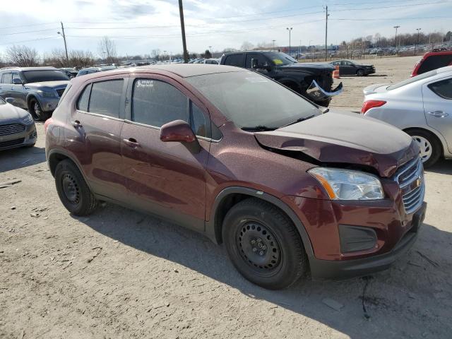 3GNCJKSB6GL151840 - 2016 CHEVROLET TRAX LS RED photo 4