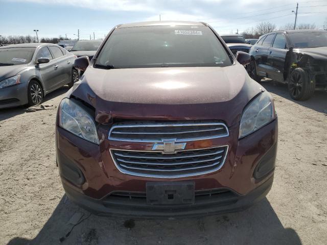 3GNCJKSB6GL151840 - 2016 CHEVROLET TRAX LS RED photo 5