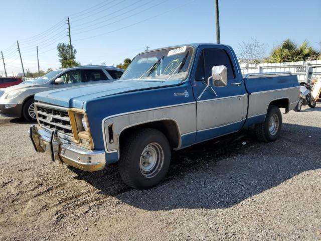 CCU149A135660 - 1979 CHEVROLET C-10 BLUE photo 1