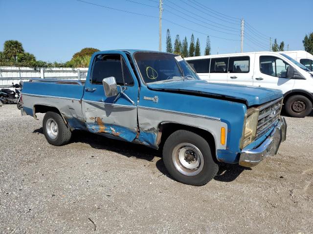 CCU149A135660 - 1979 CHEVROLET C-10 BLUE photo 4