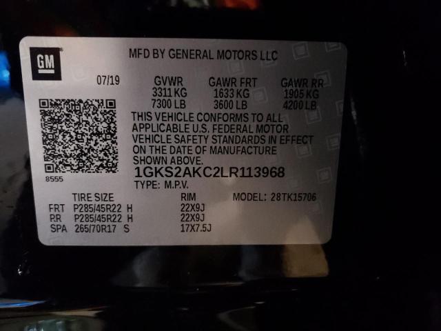 1GKS2AKC2LR113968 - 2020 GMC YUKON SLE BLACK photo 14