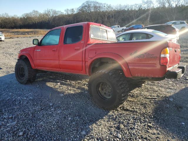 5TEHN72N24Z330797 - 2004 TOYOTA TACOMA DOUBLE CAB RED photo 2