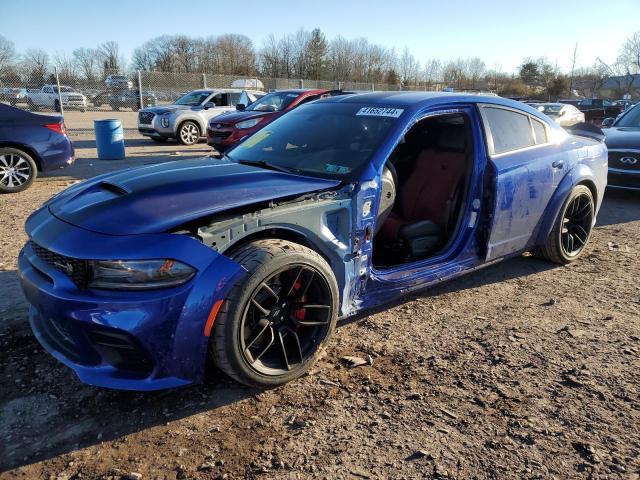 2C3CDXGJ3MH593206 - 2021 DODGE CHARGER SCAT PACK BLUE photo 1