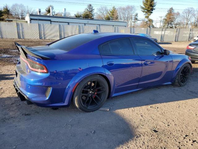 2C3CDXGJ3MH593206 - 2021 DODGE CHARGER SCAT PACK BLUE photo 3