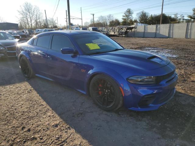 2C3CDXGJ3MH593206 - 2021 DODGE CHARGER SCAT PACK BLUE photo 4