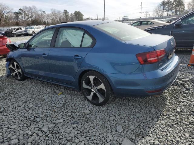 3VW167AJ5GM325492 - 2016 VOLKSWAGEN JETTA S BLUE photo 2