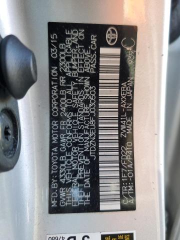 JTDZN3EU8FJ030503 - 2015 TOYOTA PRIUS V SILVER photo 13