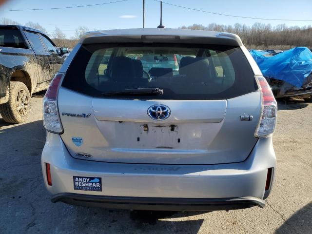 JTDZN3EU8FJ030503 - 2015 TOYOTA PRIUS V SILVER photo 6