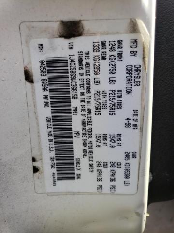 1J4GZ58S9WC366158 - 1998 JEEP GRAND CHER LAREDO Beyaz fotoğraf 12