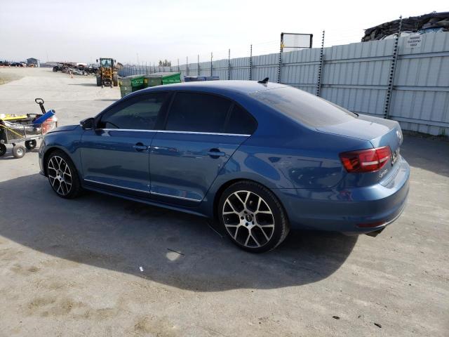 3VWL17AJ5HM279560 - 2017 VOLKSWAGEN JETTA SEL BLUE photo 2