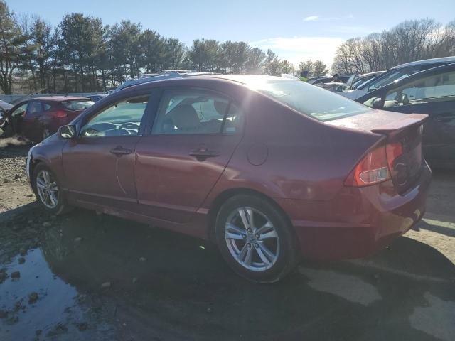 2HGFA16557H510545 - 2007 HONDA CIVIC LX BURGUNDY photo 2