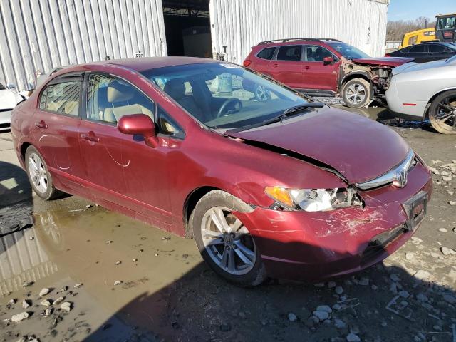 2HGFA16557H510545 - 2007 HONDA CIVIC LX BURGUNDY photo 4