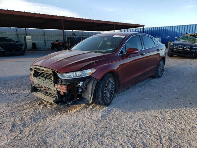 3FA6P0K93ER299935 - 2014 FORD FUSION TITANIUM BURGUNDY photo 1