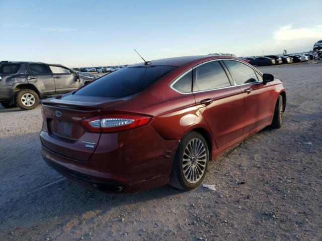 3FA6P0K93ER299935 - 2014 FORD FUSION TITANIUM BURGUNDY photo 3