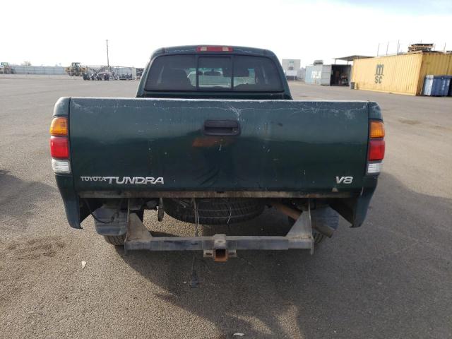 5TBRT3416YS101421 - 2000 TOYOTA TUNDRA ACCESS CAB GREEN photo 6