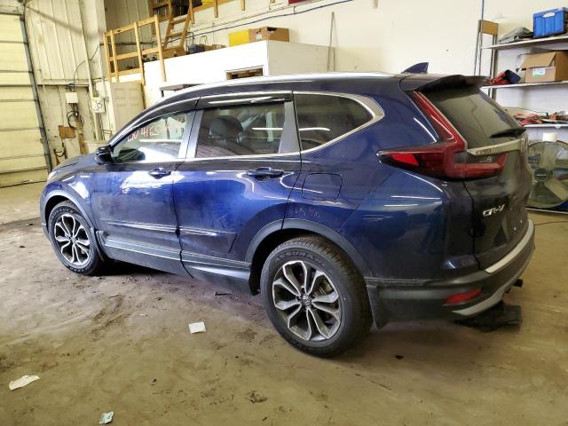 7FART6H88ME037224 - 2021 HONDA CR-V EXL BLUE photo 2