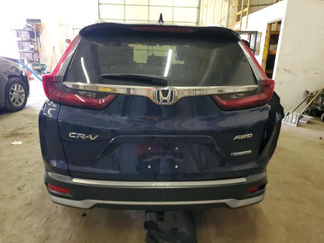 7FART6H88ME037224 - 2021 HONDA CR-V EXL BLUE photo 6