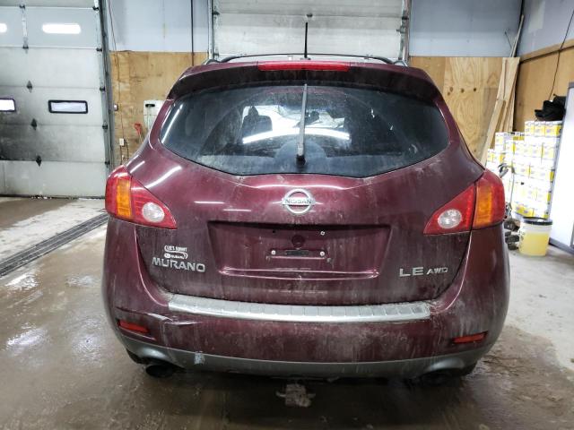 JN8AZ1MW3AW129903 - 2010 NISSAN MURANO S MAROON photo 6