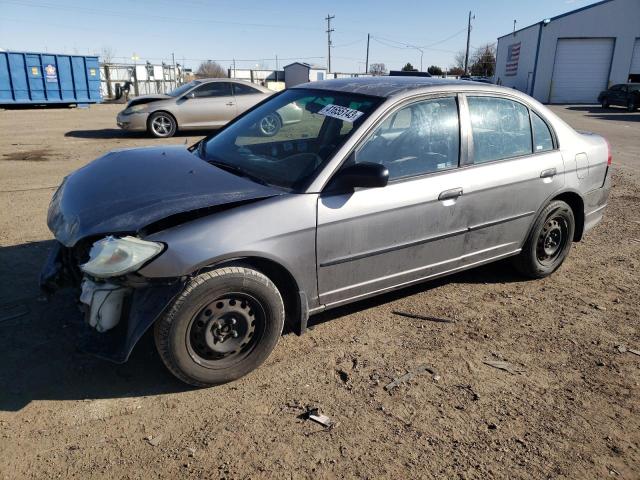 2HGES16385H577418 - 2005 HONDA CIVIC DX VP GRAY photo 1