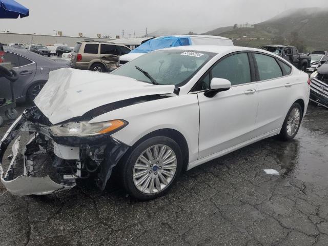 3FA6P0LU3JR116367 - 2018 FORD FUSION SE HYBRID WHITE photo 1