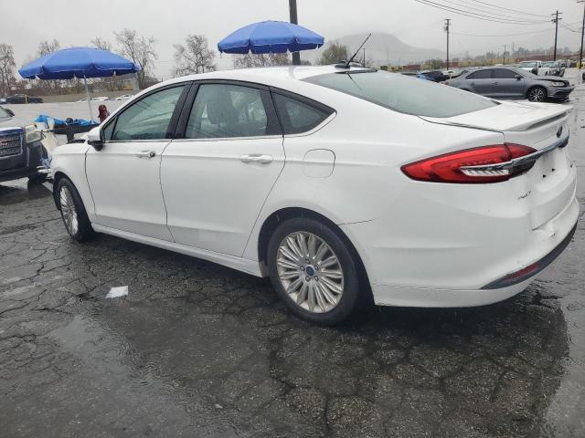 3FA6P0LU3JR116367 - 2018 FORD FUSION SE HYBRID WHITE photo 2