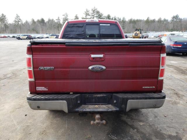 1FTFX1EFXDFC90291 - 2013 FORD F150 SUPER CAB RED photo 6