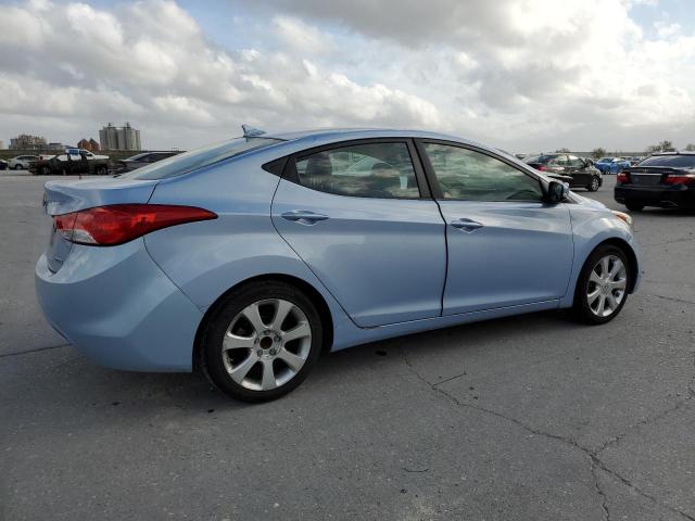 KMHDH4AE8CU459328 - 2012 HYUNDAI ELANTRA GLS BLUE photo 3