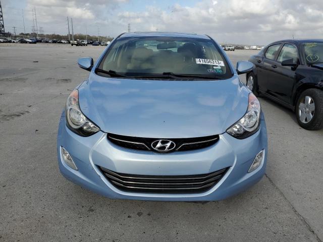 KMHDH4AE8CU459328 - 2012 HYUNDAI ELANTRA GLS BLUE photo 5