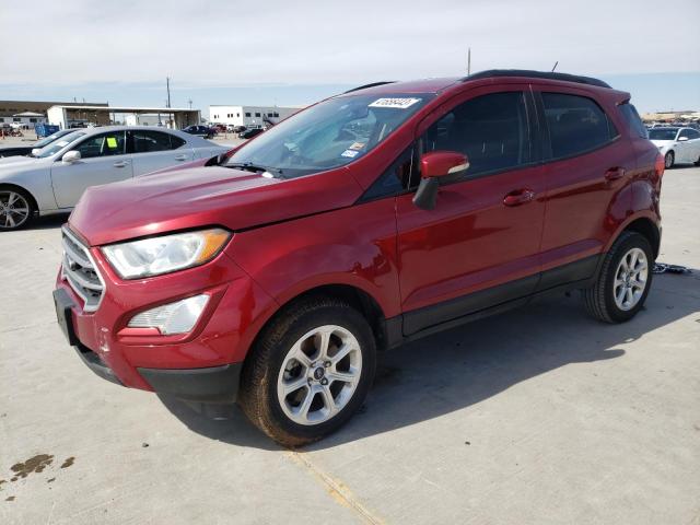 MAJ6P1UL3JC162713 - 2018 FORD ECOSPORT SE RED photo 1