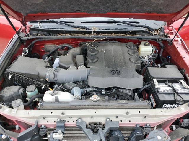 JTEBU5JR8K5651501 - 2019 TOYOTA 4RUNNER SR5 RED photo 11