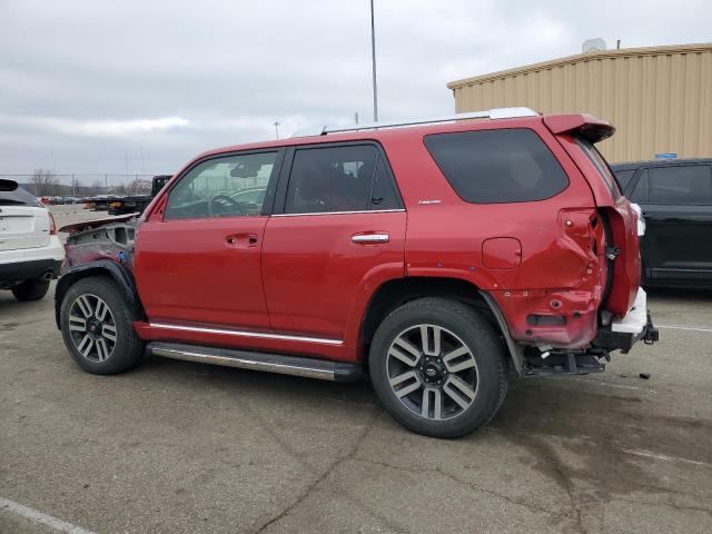 JTEBU5JR8K5651501 - 2019 TOYOTA 4RUNNER SR5 RED photo 2