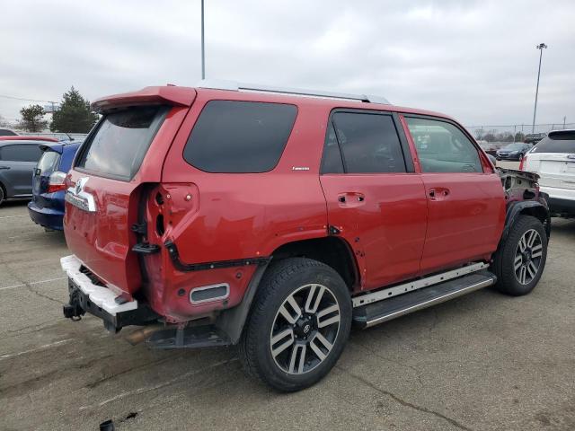 JTEBU5JR8K5651501 - 2019 TOYOTA 4RUNNER SR5 RED photo 3