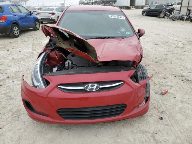 KMHCT4AE6HU246959 - 2017 HYUNDAI ACCENT SE RED photo 5