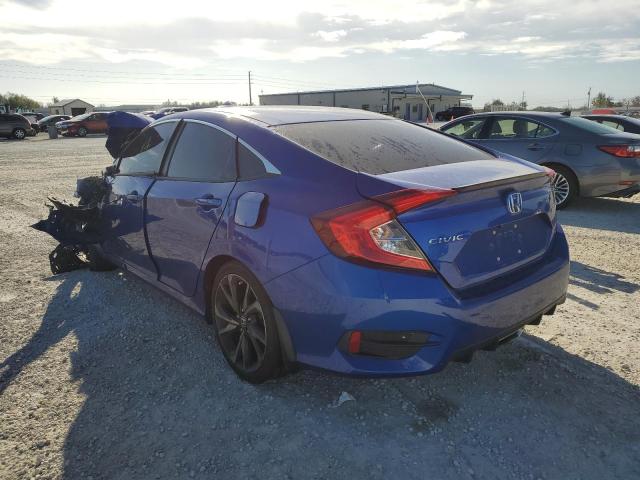 2HGFC2F85KH605206 - 2019 HONDA CIVIC SPORT 蓝色 照片 2