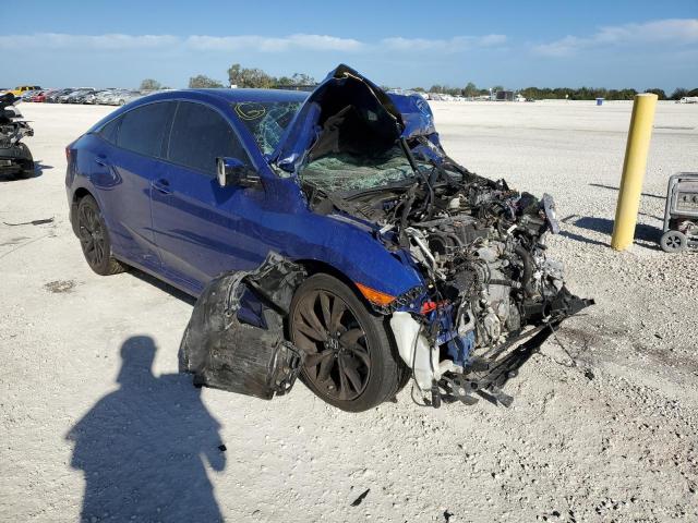 2HGFC2F85KH605206 - 2019 HONDA CIVIC SPORT 蓝色 照片 4