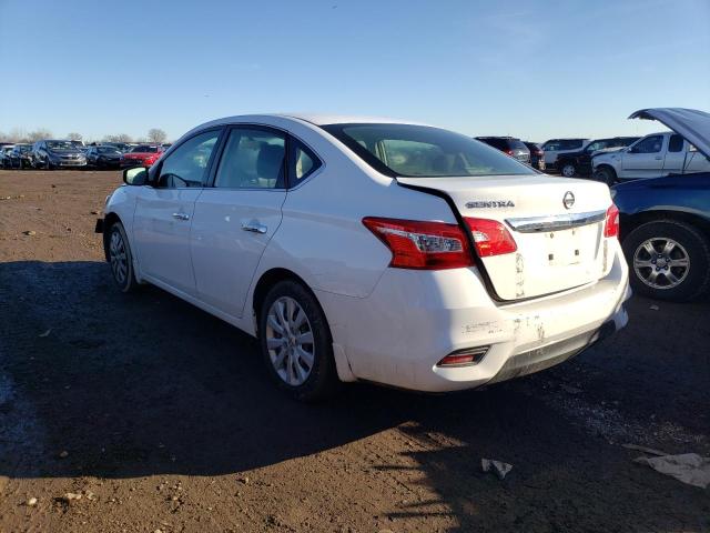 3N1AB7AP8KY216838 - 2019 NISSAN SENTRA S WHITE photo 2