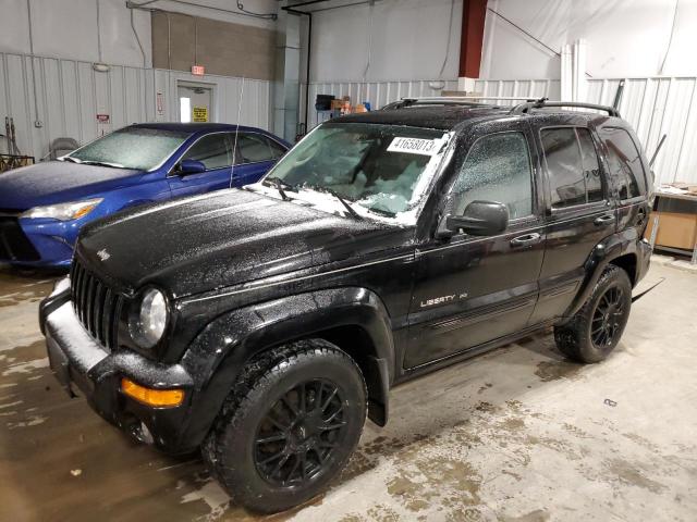 1J4GL58K73W568962 - 2003 JEEP LIBERTY LIMITED BLACK photo 1