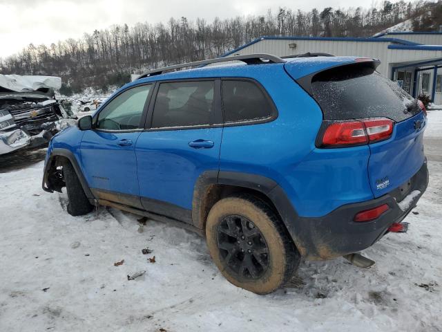 1C4PJMBX5JD548695 - 2018 JEEP CHEROKEE TRAILHAWK BLUE photo 2