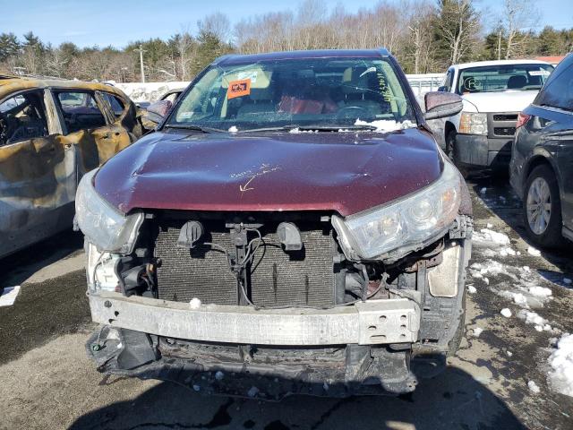 5TDJKRFH6GS352300 - 2016 TOYOTA HIGHLANDER XLE Qırmızı foto 5