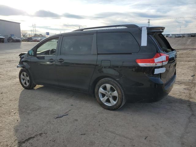 5TDKK3DCXCS239579 - 2012 TOYOTA SIENNA LE BLACK photo 2