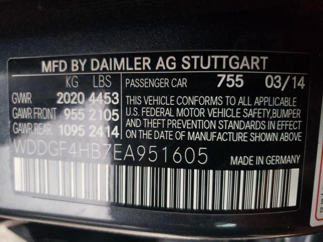 WDDGF4HB7EA951605 - 2014 MERCEDES-BENZ C 250 CHARCOAL photo 12