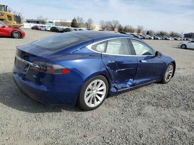 5YJSA1E21HF213185 - 2017 TESLA MODEL S Կապույտ լուսանկար 3