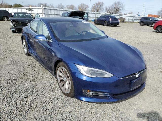5YJSA1E21HF213185 - 2017 TESLA MODEL S Կապույտ լուսանկար 4