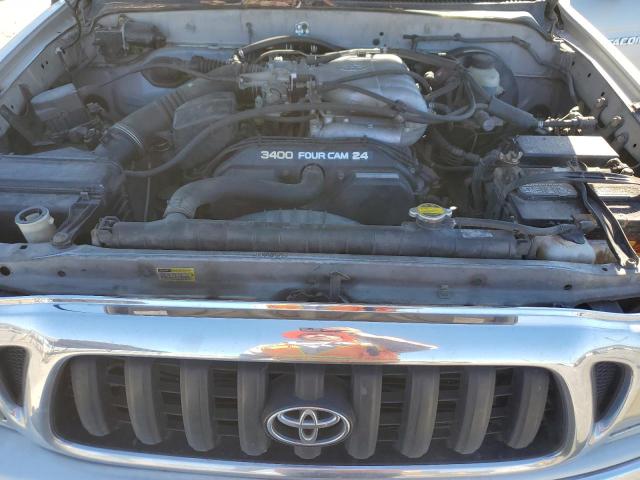 5TEGN92N32Z107236 - 2002 TOYOTA TACOMA DOUBLE CAB PRERUNNER SILVER photo 11