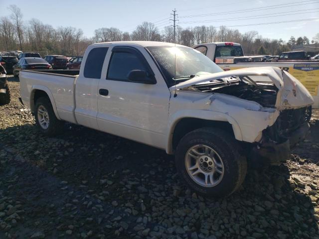 1D7GL12K64S504482 - 2004 DODGE DAKOTA SXT WHITE photo 4