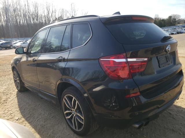 5UXWX7C53F0K34047 - 2015 BMW X3 XDRIVE35I BLACK photo 2