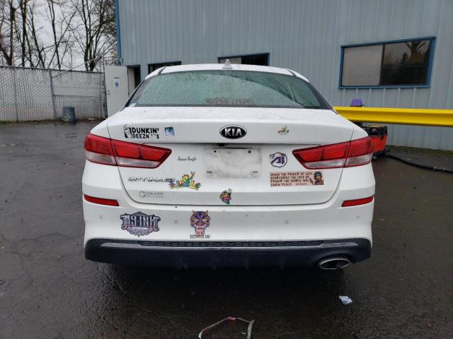 5XXGT4L35KG345108 - 2019 KIA OPTIMA LX WHITE photo 6