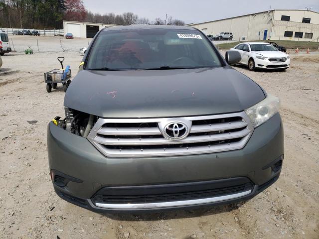 5TDZA3EH7DS035190 - 2013 TOYOTA HIGHLANDER BASE Gris photo 5